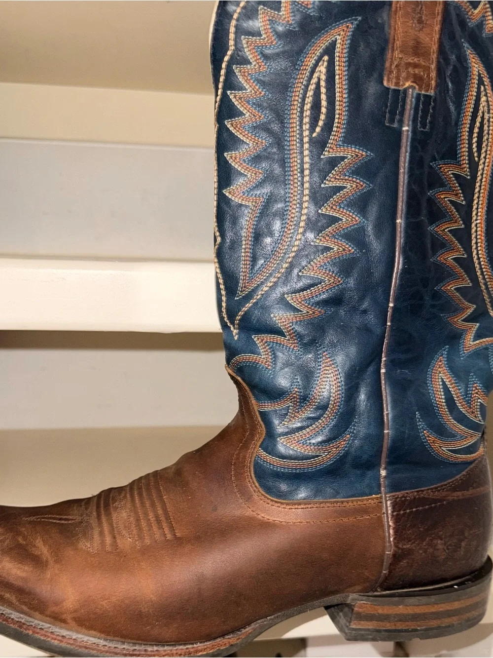 Ariat Brown Leather Boot Interior Stamp
